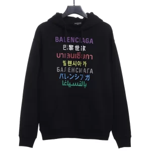 Multilingual hoodie Replica