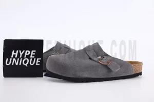 BK Boston Suede Leather Gray 1009542