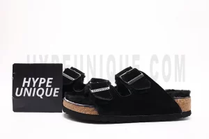 Arizona Shearling Suede Leather – Black