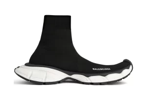 MEN’S 3XL SOCK RECYCLED KNIT SNEAKER IN BLACK