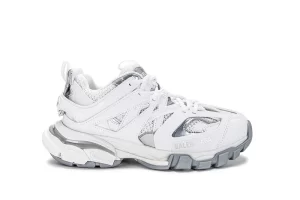 Track Sneaker White & Silver