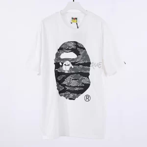 APE Tiger Camo Ape Head Tee White Reps