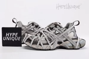 Balenc1@ga Chunky Mesh Sneakers Brown/Grey/Beige