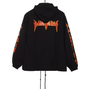 Balenc1@ga  Flame Metal Letter Jacket Reps