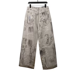 Graffiti Denim Pants