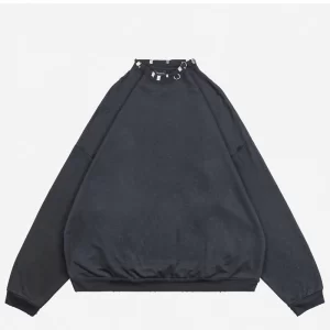 Iron Hoop Washed Distressed Round Neck Sweatshirt Reps