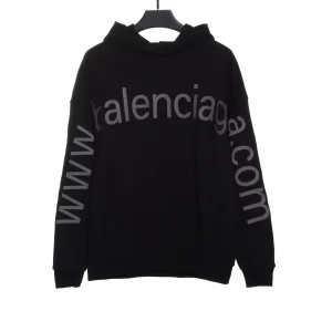 Balenc1@ga  Logo Printed Hoodie Reps