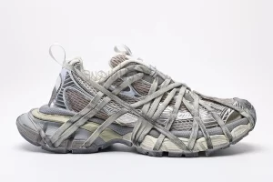 Balenc1@ga MEN’S 3XL EXTREME LACE SNEAKER IN Gray