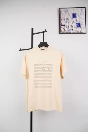 Balenc1@ga  Music Note Print T-Shirt