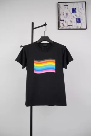 Balenc1@ga  Rainbow Graphic Print T-shirt