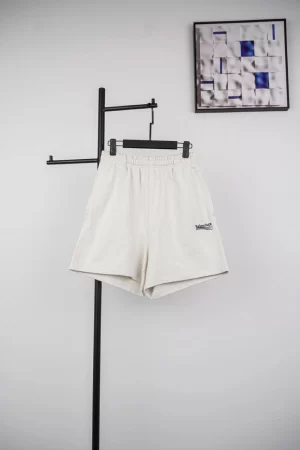 Balenc1@ga  Small Logo Print Sweat Shorts