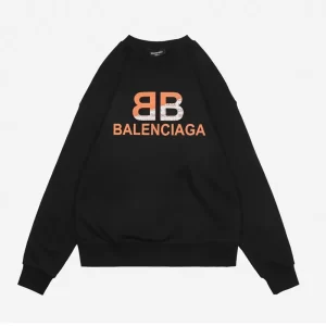 Balenc1@ga Spliced Barrage Letter Print Sweatshirt Reps