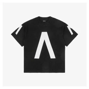 X Archive Inverted V Letter Music Print T-Shirt Reps
