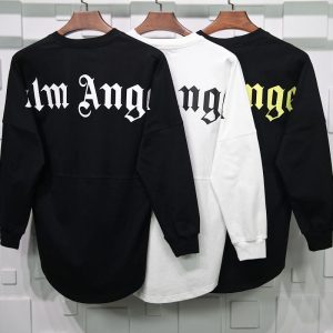 PALM ANGELS LONG SLEEVE MOCK NECK TEE