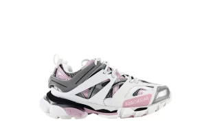 WHITE GRAY PINK TRACK SNEAKER