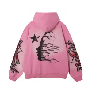 Hellstar Brainwashed Hoodie Pink
