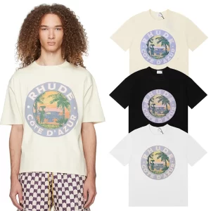 Rhude Lago Print T-Shirt Reps
