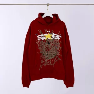Sp5der Hoodie ‘Maroon’ Red