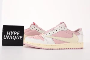 Travis Scott Air Jordan 1 Low “White Pink”