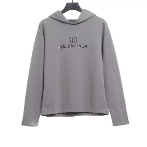 Double B mosaic torn hoodie Replica