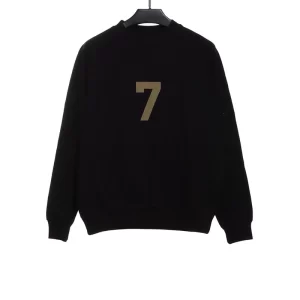 Fear Of God Season 7 Flocked 7 Crew Neck Sweatshirt Reps