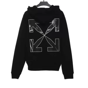 Off White Caravaggio Black and White Religious Hoodie Replica
